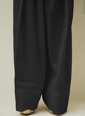 Farshi Shalwar - Black - BB-01
